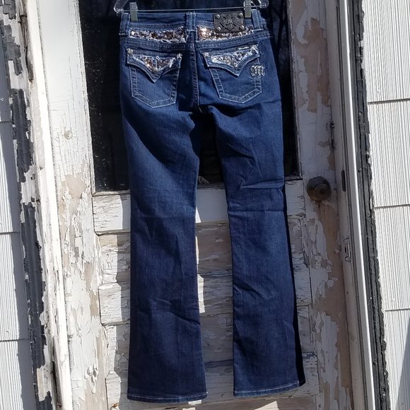 Miss Me JE5731E2L Easy Boot Sequined Jeans - 27 X 33 - Picture 16 of 16